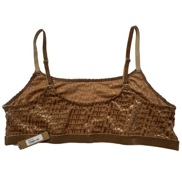 SKIMS Velvet Logo Scoop Bralette Chai Womens XL - Picture 3 of 10
